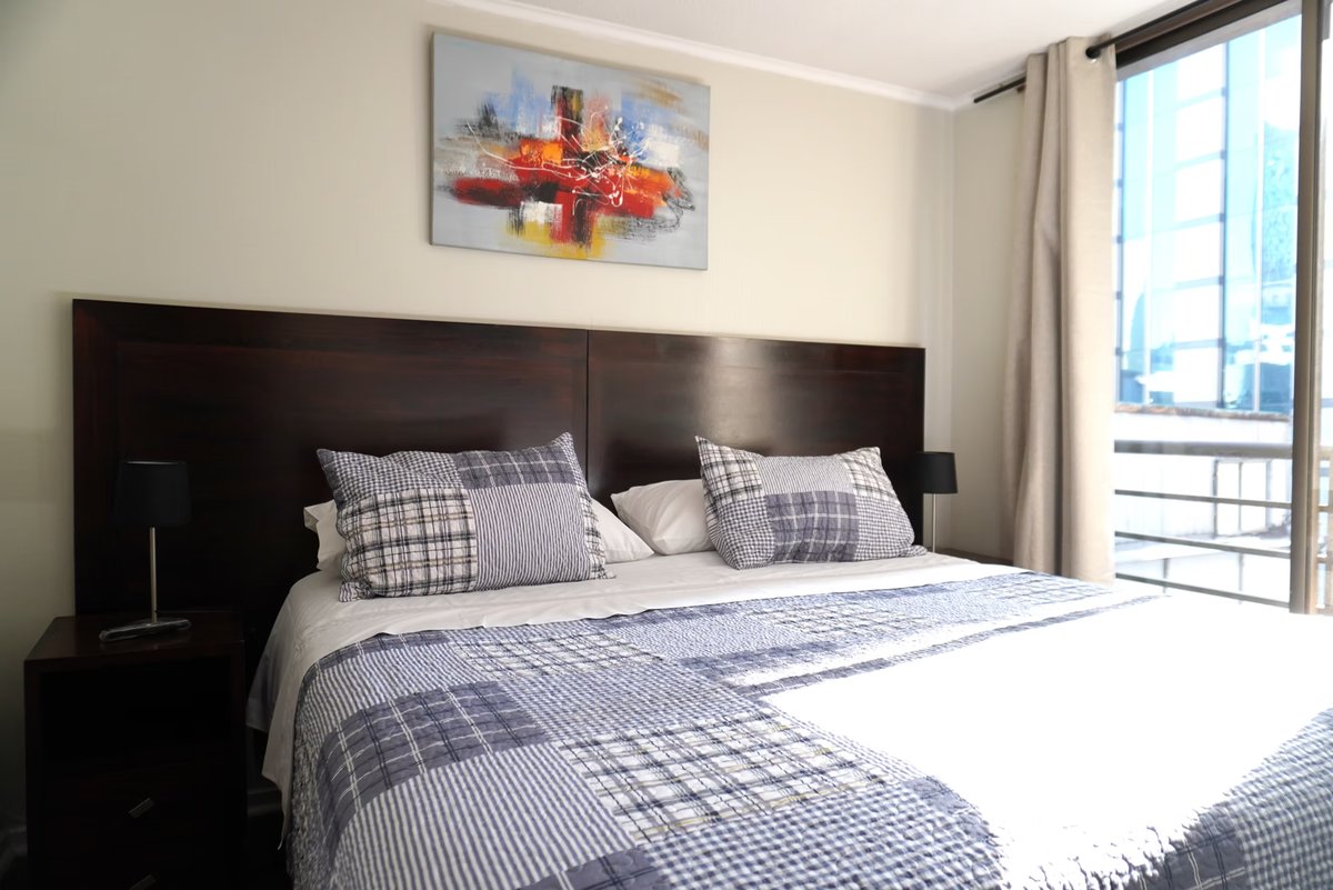 Dormitorio con vista
